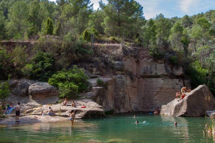 La poza secreta del río Mijares en Fanzara, Castellón