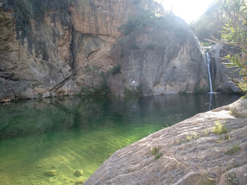 Pozo Negro y Cascada de Santa Ana en Ludiente, Castellón