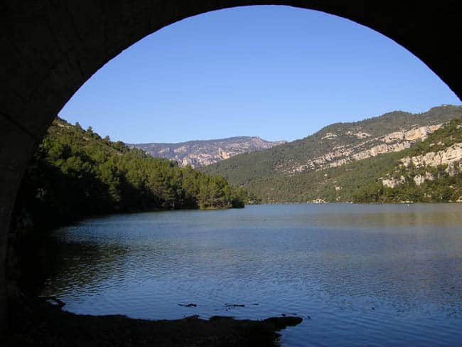el Embalse de Ulldecona en Pobla de Benifassà, Castellón