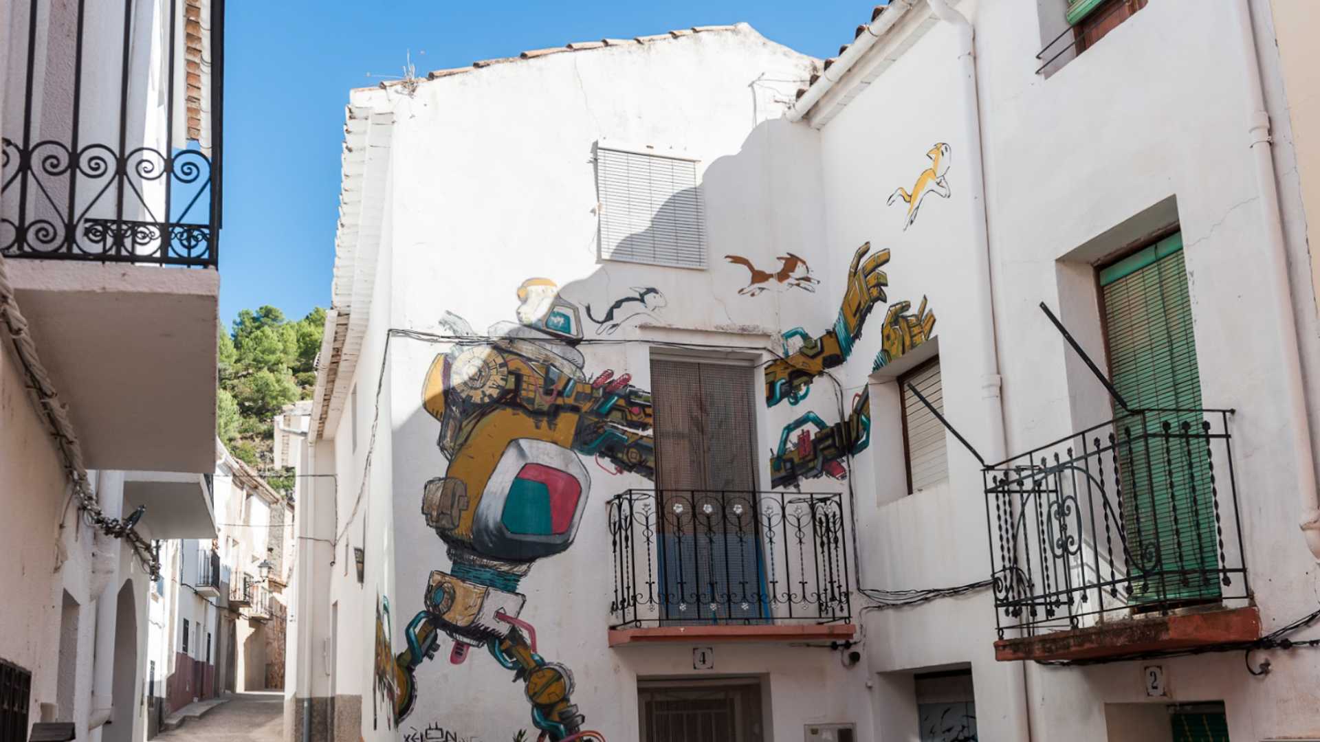 el arte urbano de Requena en Valencia