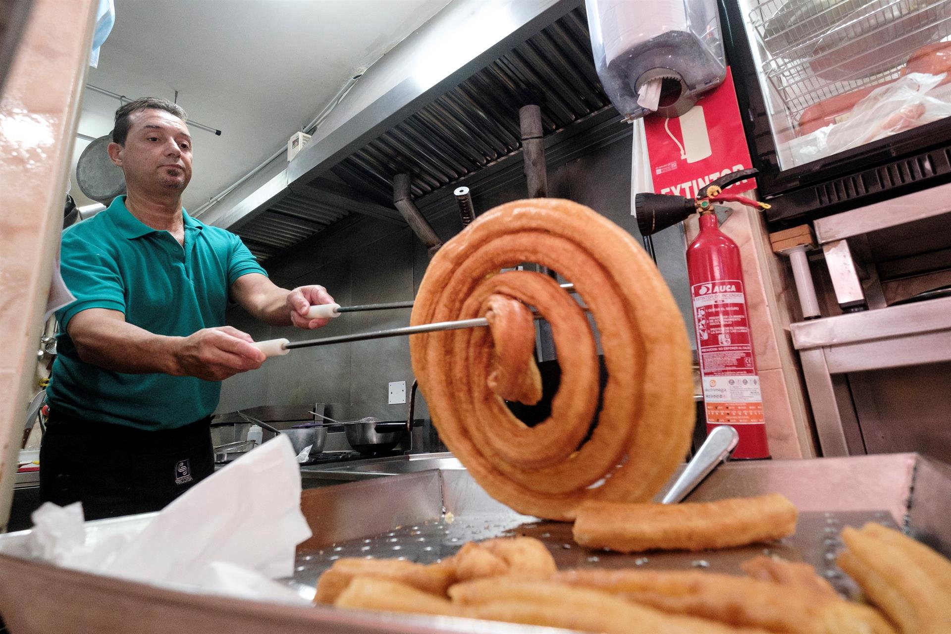 puestos de buñuelos y churros