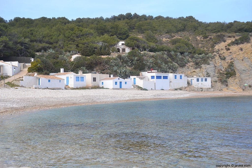 Cala Barraca o del Portitxol en Xàbia, Alicante