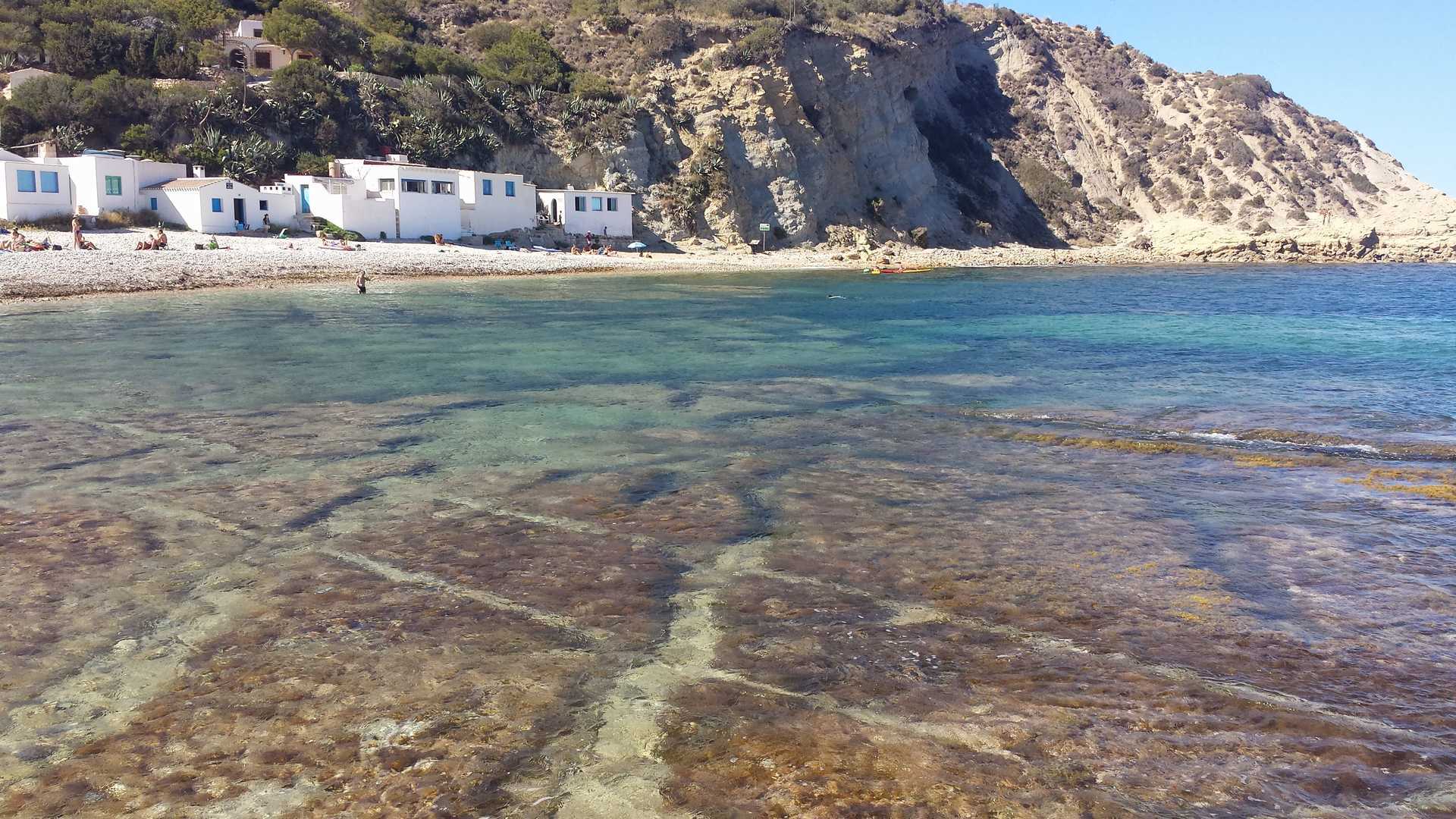 Cala Barraca o del Portitxol en Xàbia, Alicante