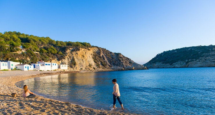 Cala Barraca o del Portitxol en Xàbia, Alicante