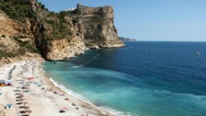 Cala Capitán y la Isla del Carmen en Orihuela, Alicante