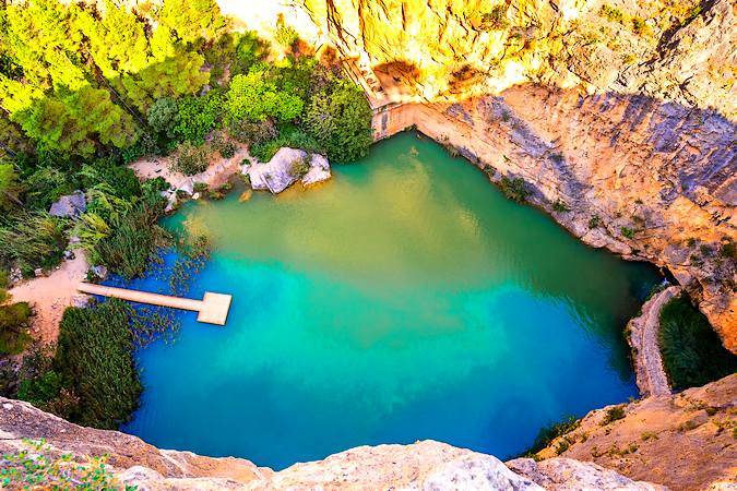 Charco Azul en Chulilla, Valencia