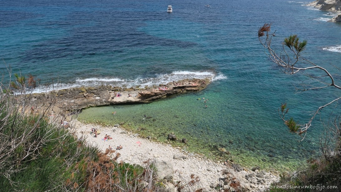 La Cala del Fránces y la Cala Sardinera en Xàbia