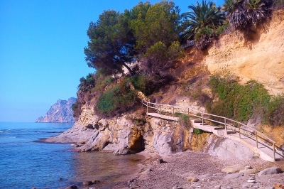 La Cala del Mallorquí en Calpe, Alicante.