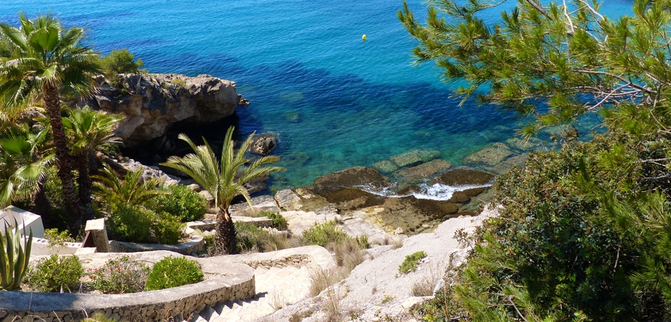La Cala del Portixolet en Moraira, Alicante