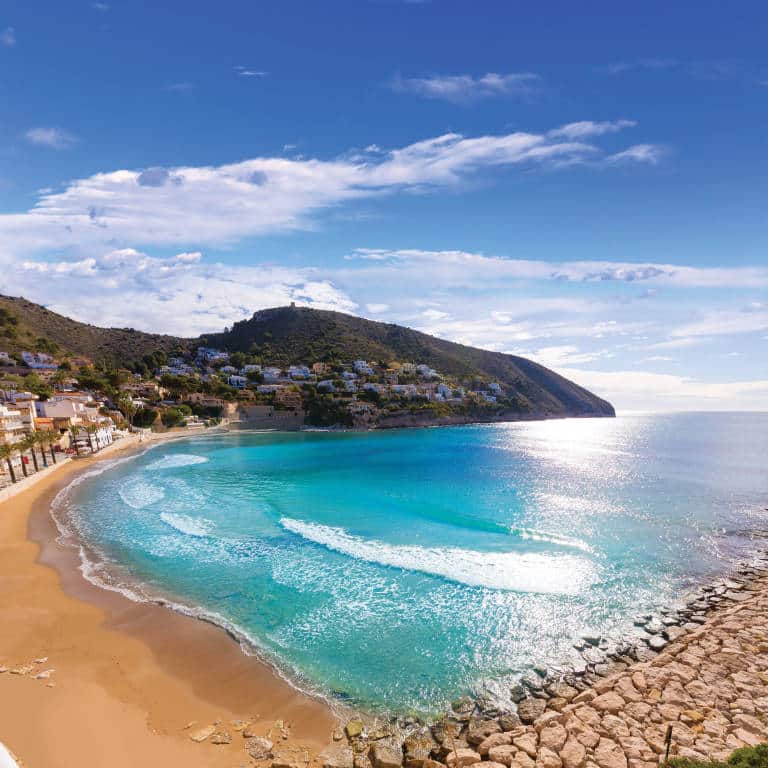 Playa del Portet de Moraira en Alicante