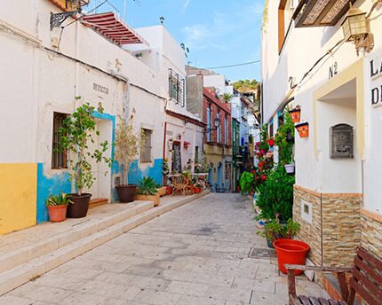 Barrio de Santa Cruz en Alicante