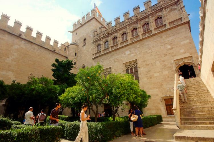 la Lonja de la Seda en Valencia