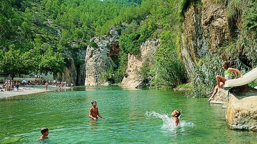 la piscina natural de Argelita en Castellón