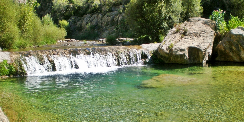 pozas del río Villahermosa en Ludiente, Castellón