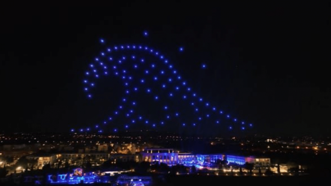 espectaculo drones Valencia 9 de octubre