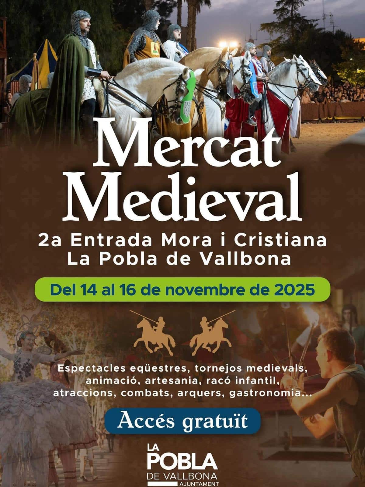 Mercado Medieval y Recreación Histórica de La Pobla de Vallbona 2025