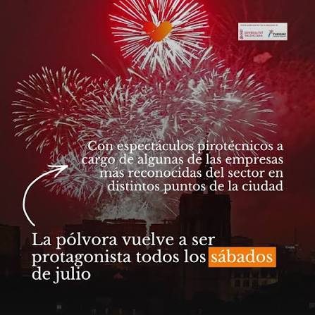 Espectáculo de fuegos artificiales de la Feria de Julio 2026